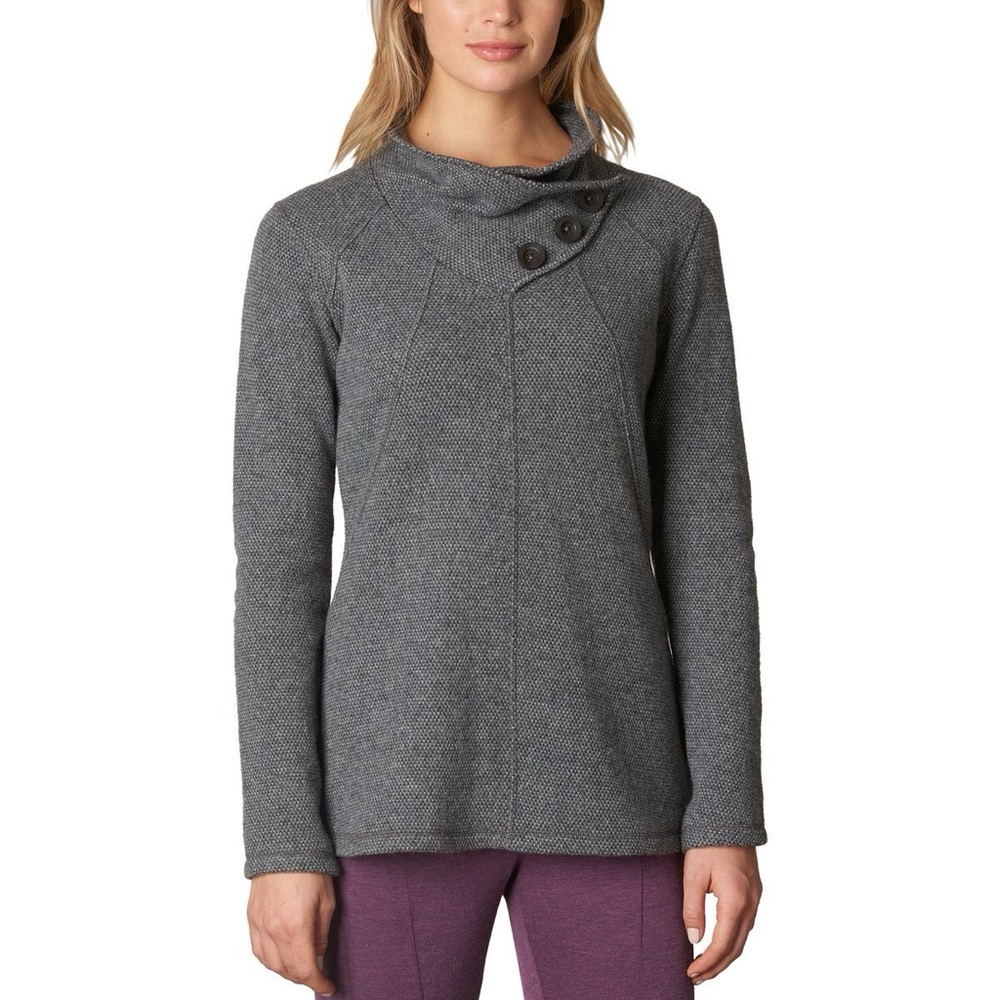 Prana ebba wool blend sweater in coal